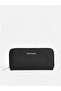 Black Leather Look Women's Wallet - 6