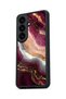 Samsung Galaxy S26 Compatible Burgundy Marble Patterned Shockproof Case with Camera Protection - 4