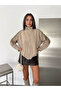 Women's Suede Stand Collar Jacket with Full Zipper Pocket and Shoulder Detail - 5