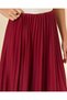 Women Burgundy Pleated Midi Skirt - 4