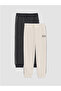 Anthracite Boys' Printed Jogger Sweatpants 2-Pack