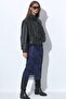 Faux Leather Bomber Jacket - 6