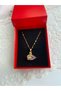 Purple Swan Gold Steel Necklace - 4
