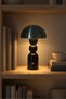 Woody Wooden Body Touch Table Lamp Black - 27 cm - 2