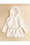 White Textured Blanket And Bathrobe 2 Piece Set - 2