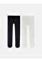 White Girls' Pantyhose 2-Pack - 2