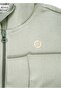 Organic Hooded Green Little Boy's Sports Jacket - 6