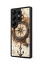 Samsung Galaxy S25 Ultra Compatible Compass Patterned Camera Protected Shockproof Case - 3