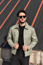 Comfortable Fit, Zippered, Seasonal, Shirt Collar, Faux Leather Jacket 635 - 3