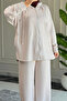 5343 - Stylish, Comfortable, Loose-Fitting Viscose Soft Modal Fabric Hooded Women's Set with Pocket Detail - 7