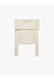 Slim Fit Long Sleeve Madonna Collar Knitwear Off-The-Shoulder Sweater - 2