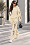Unisex Women's Men's Martini Girl Sleeve and Leg Printed Oversize 3 Thread Hooded Sweatshirt and Baggy Sweatpants - 2