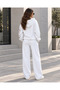 Unisex Women's Men's Martini Girl Sleeve and Leg Printed Oversize 3 Thread Hooded Sweatshirt and Baggy Sweatpants - 5