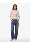 High Collar Long Sleeve Ornamental Buttoned Gabardine Crop Napoleon Jacket