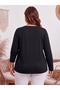 Women's Plus Size Printed Crew Neck Long Sleeve Viscose Cotton Lycra Fabric Oversize - 4