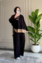 6666 - Stylish, Comfortable, Loose-Fitting Viscose Soft Modal Fabric Peach Garnished Women's Set - 2