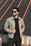 Comfortable Fit, Zippered, Seasonal, Shirt Collar, Faux Leather Jacket 635 - 6