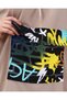 Printed Hooded Graffiti Pattern Youth Tracksuit Set - 3