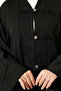 Design Button Detailed Kimono Shirt