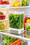 2 Pieces Green Food Storage Container 2900 ml with Strainer Vegetable Fruit Fresh Keeper Storage Box - 3