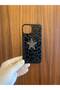 iPhone 13/14 Star Leopard Printed Inside Velvet Launch Silicone Phone Case (Black Color) - 3