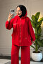 5343 - Stylish, Comfortable, Loose-Fitting Viscose Soft Modal Fabric Hooded Women's Set with Pocket Detail - 4