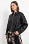 Oversize Deri Ceket 3137 Siyah