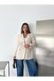 Women's Cashmere Fabric Double-Breasted Blazer Jacket with Double Buckle Cuff Detail - 7