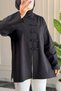 6681 - Comfortable, Loose-Fitting 2-Thread Buttoned Women's Shirt - 5