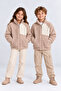 Girls Boys Plush Lamb Coat Unisex Zippered Stand Collar Warm Children's Jacket Ak100