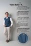 Men's Square Textured Petrol Sweater Steel Knit Knitwear Classic Pattern - 5444H - 7