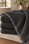 Anthracite Face Towel Soft 100% Cotton Barber Fitness Sports Towel Non-Irritating - 3