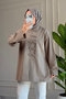 6681 - Comfortable, Loose-Fitting 2-Thread Buttoned Women's Shirt - 2