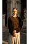Fashionable Fur-Detail, Angora, Metal Buttons (65 cm) Women's Cardigan - 3