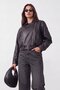 Belted leather jacket - 3