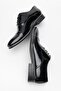 Men's Classic Patent Leather and Matte Black Evening Dress Classic Shoes Suitable for Groom's Suit - 4