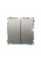 Conector dublu în cruce SIMON BASIC SATIN - 2