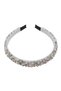 Erica Embroidery Headband for Girls - Silver - 3