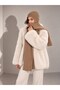 Women's soft textured knit scarf beanie | balaclava scarf beanie 72109 camel - 5
