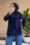 6681 - Comfortable, Loose-Fitting 2-Thread Buttoned Women's Shirt - 2