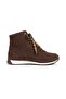 Badi premium coffee suede lace-up women's sports boots - 3
