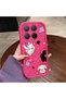 Mi 15t Pro Compatible Pink Red Silicone Case Shockproof Camera Protection Cat and Star Pattern
