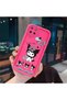Realme C21Y/C25Y Compatible Pink Red Silicone Case Shockproof Camera Protection Kuromi Bow Pattern - 3