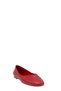 Red Leather Round Toe Women's Ballerinas (048 260411) - 2