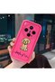 Vivo X300 Compatible Pink Red Silicone Case Shockproof Camera Protection Heartbeat and Dog Pattern - 3