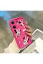 Vivo V60 Compatible Pink Red Silicone Case Shockproof Camera Protection Minnie and Bow Pattern - 4