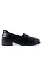 327 26Ka Women's Casual Shoes Black Wrinkled Patent Leather - 2