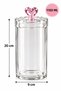 Jar with Heart Lid, Cute Kitchen Glass Food Storage Jar, Full Set of 4 - 5