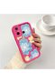 Redmi 12C Compatible Pink Red Silicone Case Shockproof Camera Protection Flower Pattern - 2