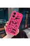 Infinix Smart 10 Compatible Pink Red Silicone Case Shockproof Camera Protection Graffiti Pattern - 3
